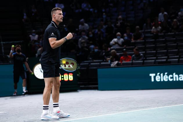 Marton FUCSOVICS (HUN) TENNIS : Rolex Paris Masters - Jour 1 - 01 11 2021 AurelienMorissard Panoramic 