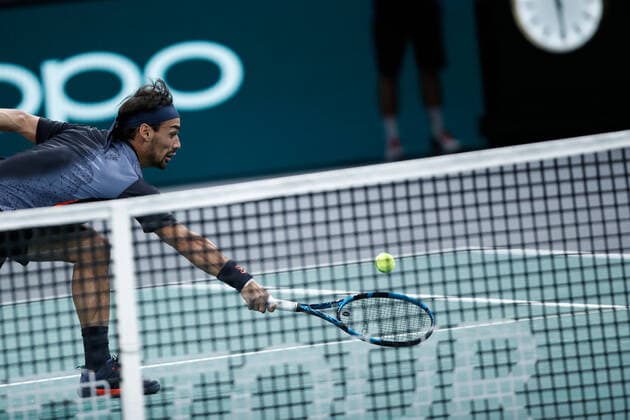 Fabio Fognini (ITA) TENNIS : Rolex Paris Masters - Jour 1 - 01 11 2021 AurelienMorissard Panoramic 