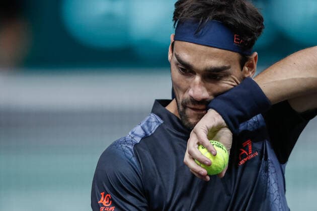 Fabio Fognini (ITA) TENNIS : Rolex Paris Masters - Jour 1 - 01 11 2021 AurelienMorissard Panoramic 