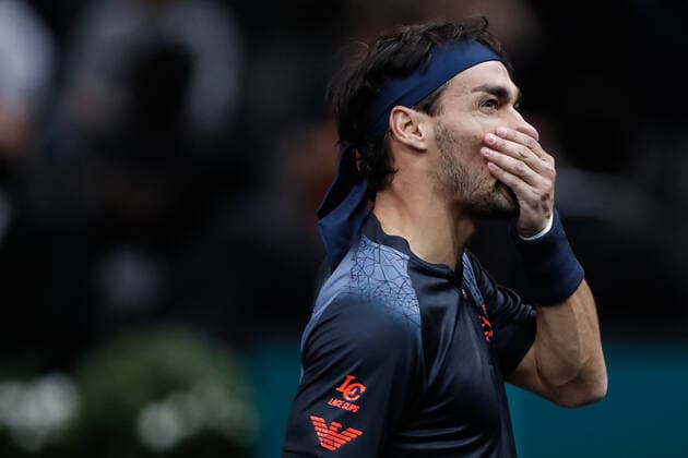Fabio Fognini (ITA) TENNIS : Rolex Paris Masters - Jour 1 - 01 11 2021 AurelienMorissard Panoramic 