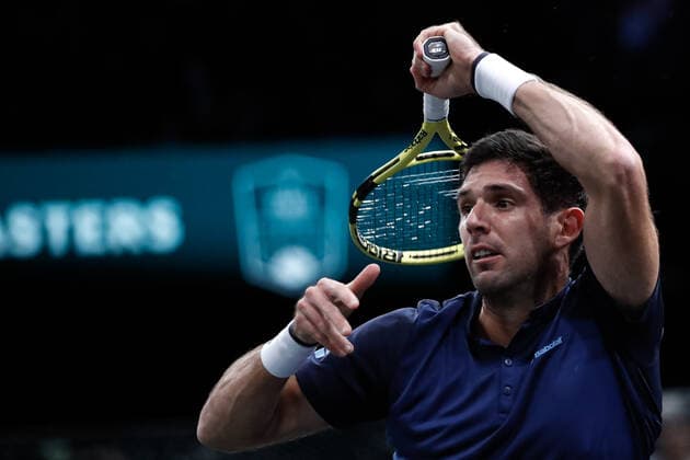 Federico DELBONIS (ARG) TENNIS : Rolex Paris Masters - Jour 1 - 01 11 2021 AurelienMorissard Panoramic 