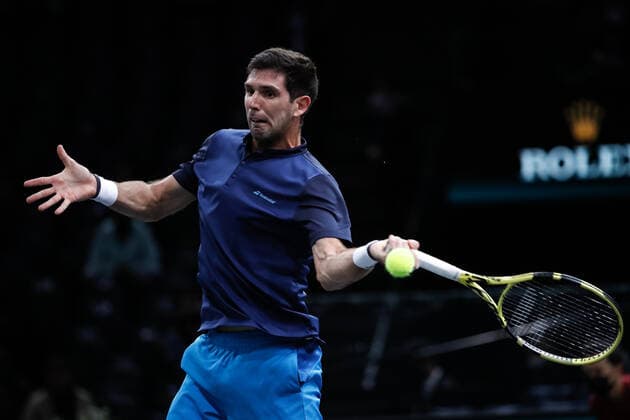 Federico DELBONIS (ARG) TENNIS : Rolex Paris Masters - Jour 1 - 01 11 2021 AurelienMorissard Panoramic 