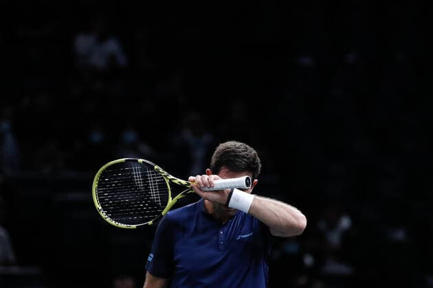 Federico DELBONIS (ARG) TENNIS : Rolex Paris Masters - Jour 1 - 01 11 2021 AurelienMorissard Panoramic 