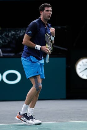 Federico DELBONIS (ARG) TENNIS : Rolex Paris Masters - Jour 1 - 01 11 2021 AurelienMorissard Panoramic 