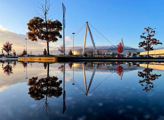 6686741 01.11.2021 The view shows the Allianz Stadium in Torino, Italy. Alexey Filippov Sputnik Russia Soccer Champions League Zenit Training  d7d2a87a0d9b0814