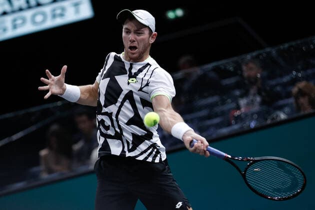 Dominik KOEPFER (GER) TENNIS : Rolex Paris Masters - Jour 1 - 01 11 2021 AurelienMorissard Panoramic 