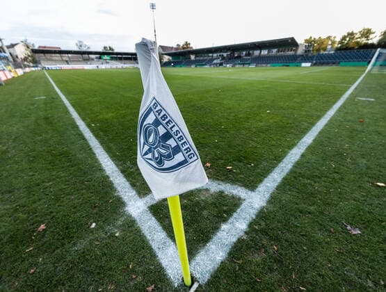 Impression from the stadium before the DFB Pokal match SV Babelsberg 03 RB Leipzig 0 1 26 October 2021 Babelsberg Potsdam Karl Liebknecht Stadion , Football DFB Pokal, 2 Round SV Babelsberg 03 RB Leipzig 0 1