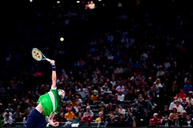 Pierre Hugues Herbert (Fra) TENNIS : Rolex Paris Masters 2021 - Paris - 02 11 2021 JBAutissier Panoramic 