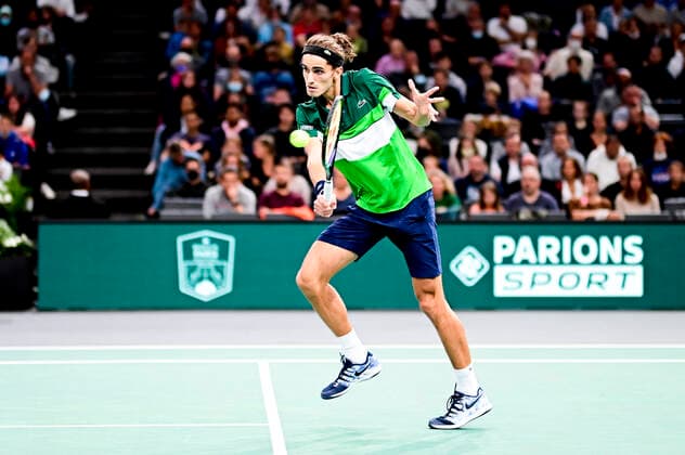 Pierre Hugues Herbert (Fra) TENNIS : Rolex Paris Masters 2021 - Paris - 02 11 2021 JBAutissier Panoramic 