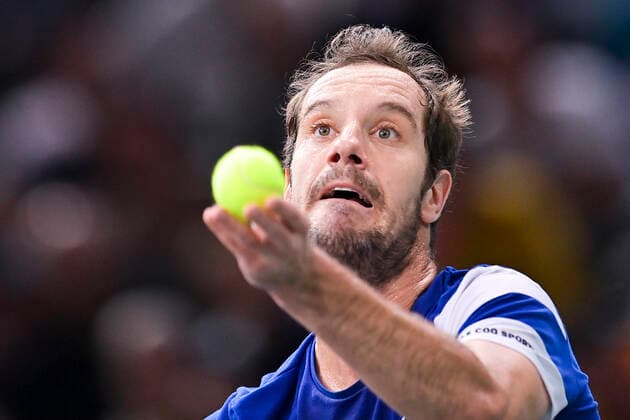 Richard Gasquet (Fra) TENNIS : Rolex Paris Masters 2021 - Paris - 02 11 2021 JBAutissier Panoramic 