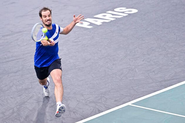 Richard Gasquet (Fra) TENNIS : Rolex Paris Masters 2021 - Paris - 02 11 2021 JBAutissier Panoramic 