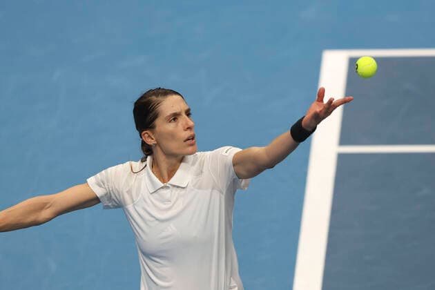 Billie Jean King Cup 2021 Finals, O2 Arena, Prague, Team Germany, Andrea Petkovic, from top Tennis Billie Jean King Cup 2021 Finals ITF Billie Jean King Cup O2 Arena Prague Czech Republic 2 November 2021 Copyright: xJuergenxHasenkopfx