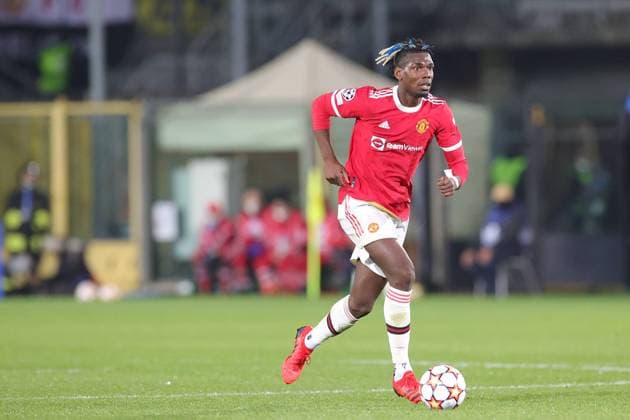 Atalanta v Manchester United, ManU Champions League 02 11 2021. Paul Pogba (6) of Manchester United during the Champions League match between Atalanta and Manchester United at Gewiss Stadium, Bergamo, Italy on 2 November 2021. Editorial use only , Copyright: xNigelxKeenex PSI-13956-0097