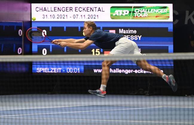 02 11 2021 Tennis ATP Challenger Tour Challenger Eckental Int German Indoor Tennis Championships 1 Round Johannes Haerteis GER
