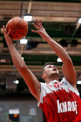 02 11 2021, basketball, BBL, main round 2021 2022, s Oliver Wuerzburg FC Bayern Muenchen, GER, Wuerzburg, s Oliver Arena picture from left Filip Stanic s Oliver Wuerzburg Copyright: HMBxMedia xHeikoxBecker