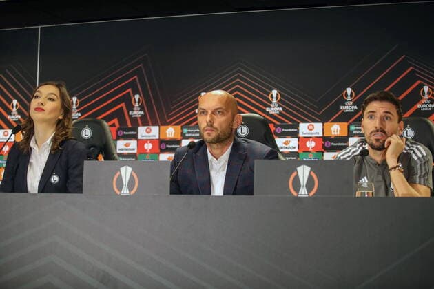 Football, EL, Legia Warsaw Press conference