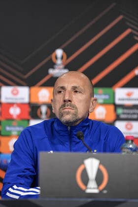 UEFA Europa League - Dinamo Zagreb press Head coach of Dinamo Zagreb Damir Krznar speaks on a press conference, PK, Pressekonferenz at Maksimir Stadium ahead of UEFA Europa league match between Dinamo Zagreb and Rapid Wien, in Zagreb, Croatia on November 3, 2021. IgorxSoban PIXSELL
