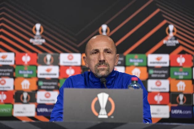 UEFA Europa League - Dinamo Zagreb press Head coach of Dinamo Zagreb Damir Krznar speaks on a press conference, PK, Pressekonferenz at Maksimir Stadium ahead of UEFA Europa league match between Dinamo Zagreb and Rapid Wien, in Zagreb, Croatia on November 3, 2021. IgorxSoban PIXSELL