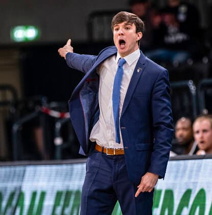 Head Coach Pedro Calles Towers 7days Euro Cup, basketball season 2021 2022, 03 game 02 11 21, Hamburg, Hamburg Towers vs Morabanc Andorra,Â.