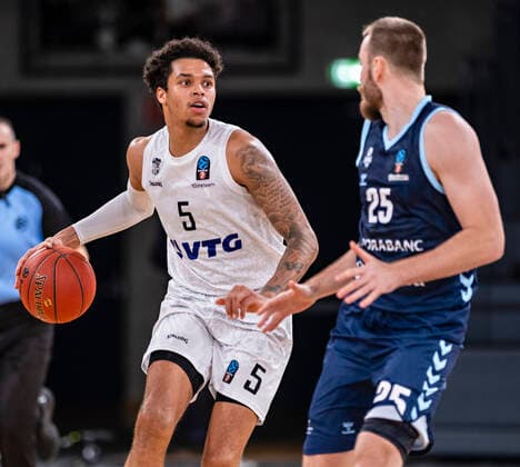 Caleb Homesley Towers , David Jelinek Andorra 7days Euro Cup, Basketball season 2021 2022, 03 game 02 11 21, Hamburg, Hamburg Towers vs Morabanc Andorra, Â
