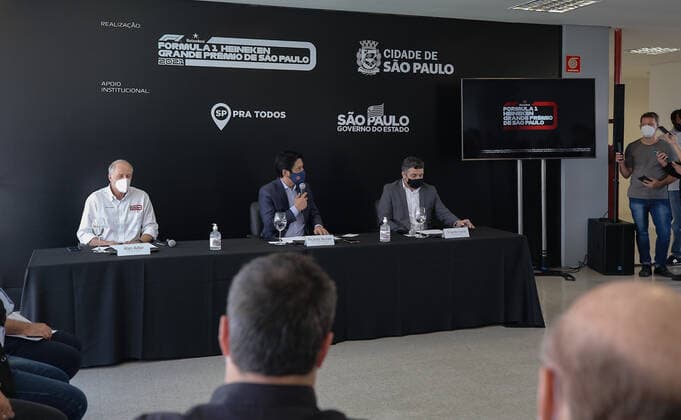 November 3, 2021, Sao Paulo, Sao Paulo, Brazil: FGeneral view of the Sao Paulo Formula 1 Grand Prix 2021 press conference, PK, Pressekonferenz at the Interlagos autodrome, on Wednesday (3) Sao Paulo Brazil - ZUMAl146 20211103_zaf_l146_012 Copyright: xPauloxLopesx