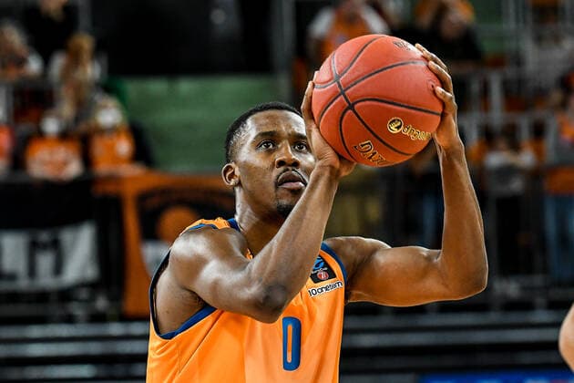 GER, EuroCup, ratiopharm ulm vs Umana Reyer Venice 03 11 2021, ratiopharm arena, Neu Ulm, GER, EuroCup, ratiopharm ulm vs Umana Reyer Venice, in picture Semaj Christon Ulm, 0 nordphotoxGmbHx xHafner nph00200