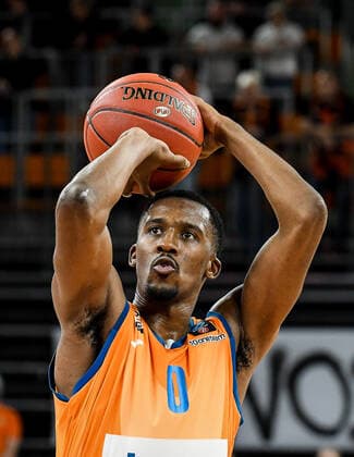 GER, EuroCup, ratiopharm ulm vs Umana Reyer Venice 03 11 2021, ratiopharm arena, Neu Ulm, GER, EuroCup, ratiopharm ulm vs Umana Reyer Venice, in picture Semaj Christon Ulm, 0 nordphotoxGmbHx xHafner nph00200