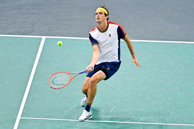 Taylor Fritz (USA) TENNIS : Rolex Paris Masters J4 - Paris - 04 11 2021 JBAutissier Panoramic 