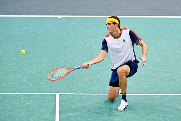 Taylor Fritz (USA) TENNIS : Rolex Paris Masters J4 - Paris - 04 11 2021 JBAutissier Panoramic 