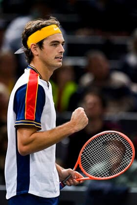 Taylor Fritz (USA) TENNIS : Rolex Paris Masters J4 - Paris - 04 11 2021 JBAutissier Panoramic 