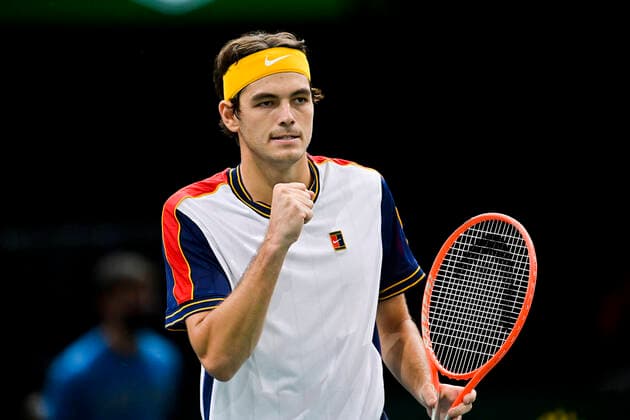 Taylor Fritz (USA) TENNIS : Rolex Paris Masters J4 - Paris - 04 11 2021 JBAutissier Panoramic 