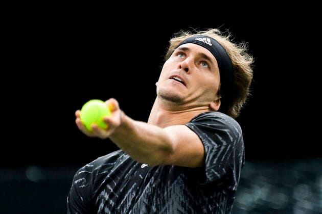 Alexander Zverev (Ger) TENNIS : Rolex Paris Masters J4 - Paris - 04 11 2021 JBAutissier Panoramic 