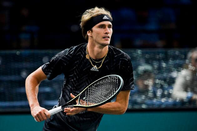 Alexander Zverev (Ger) TENNIS : Rolex Paris Masters J4 - Paris - 04 11 2021 JBAutissier Panoramic 