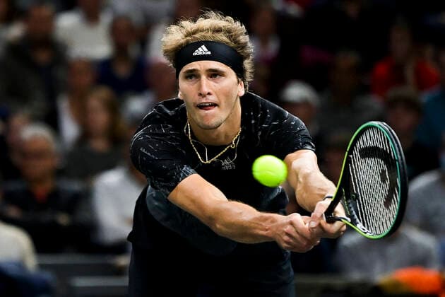 Alexander Zverev (Ger) TENNIS : Rolex Paris Masters J4 - Paris - 04 11 2021 JBAutissier Panoramic 