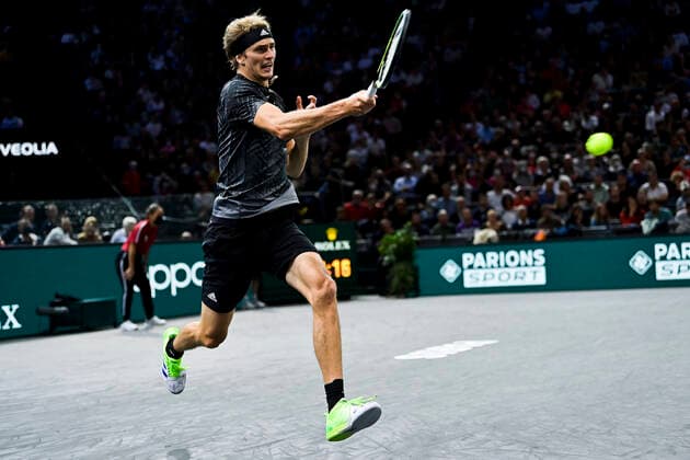 Alexander Zverev (Ger) TENNIS : Rolex Paris Masters J4 - Paris - 04 11 2021 JBAutissier Panoramic 