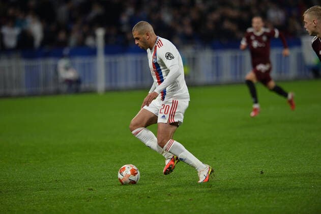 Islam Slimani (lyon) FOOTBALL : Olympique Lyonnais vs Sparta Prague - Ligue Europa - 04 11 2021 FredericChambert Panoramic 