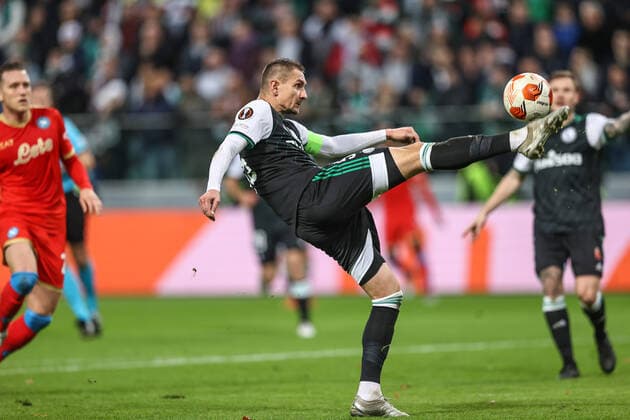 04.11.2021 WARSZAWA, LAZIENKOWSKA PILKA NOZNA ( FOOTBALL ) LIGA EUROPY UEFA SEZON 2021 2022 ( UEFA EUROPEAN LEAGUE ) FAZA GRUPOWA (GROUP STAGE)?MECZ LEGIA WARSZAWA - SC NAPOLI ( GAME LEGIA WARSAW - SC NAPOLI )??NZ ARTUR JEDRZEJCZYK??FOTO LUKASZ GROCHALA CYFRASPORT NEWSPIX.PL --- Newspix.pl  20211104CSLG0112