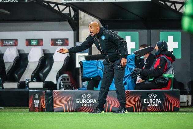 04.11.2021 Warszawa Pilka nozna Liga Europy 2021 2022, faza grupowa Legia Warszawa - SSC Napoli N z trener Luciano Spalletti Foto Adam Starszynski PressFocus 04.11.2021 Warsaw Football Europa League 2021 2022, group stage Legia Warszawa - SSC Napoli trener Luciano Spalletti Credit Adam Starszynski PressFocus NEWSPIX.PL --- Newspix.pl  20211104PF_AS117