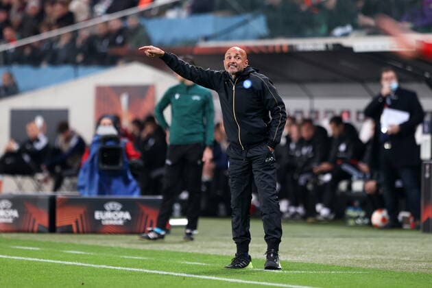 WARSZAWA 04.11.2021 MECZ 4. KOLEJKA GRUPA C LIGA EUROPY SEZON 2021 22 --- UEFA EUROPA LEAGUE GROUP C MATCH IN WARSAW: LEGIA WARSZAWA - SSC NAPOLI LUCIANO SPALLETTI FOT. PIOTR KUCZA FOTOPYK NEWSPIX.PL --- Newspix.pl  211104PYK0035