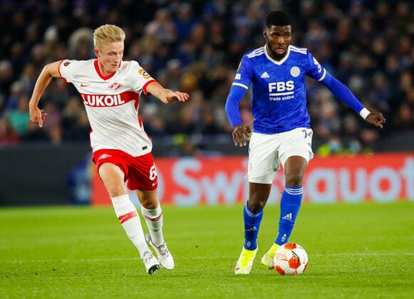4th November 2021; King Power Stadium, Leicester, Leicestershire, England; Europa League football, Leicester City versus Spartak Moscow; Kelechi Iheanacho of Leicester City  ActionPlus12336682 GrahamxWilson