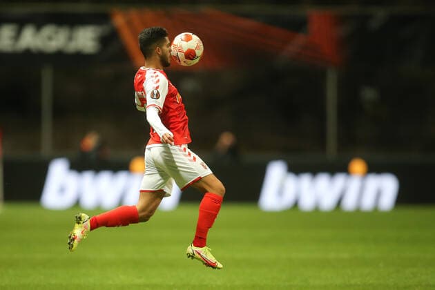 FOOTBALL, FUSSBALL - Yan Couto of SC Braga during the Europa League match between SC Braga and Ludogorets Razograd. Estadio Municipal Braga, Portugal, 4th November. Photo: IMAGO Pedro Benavente