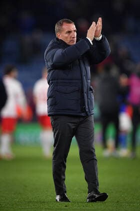 Football - 2021 2022 UEFA Europa League - Group C - Round Four - Leicester City vs Spartak Moscow - King Power Stadium - Thursday 4th November 2021 Leicester City manager Brendan Rodgers after the 1-1 draw. COLORSPORT Ashley Western 
