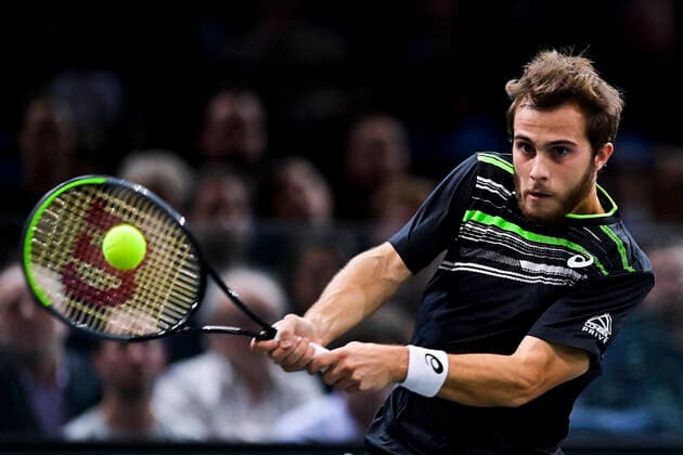 Hugo Gaston (Fra) TENNIS : Rolex Paris Masters J4 - Paris - 04 11 2021 JBAutissier Panoramic 