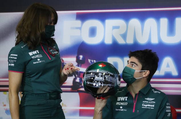 F1 Grand Prix of Mexico 18 Lance Stroll (CAN, Aston Martin Cognizant F1 Team), F1 Grand Prix of Mexico at Autodromo Hermanos Rodriguez on November 4, 2021 in Mexico City, Mexico. (Photo by Edgard Garrido REUTERS FIA Pool via HOCH ZWEI) Mexico City Mexico Poolfoto HOCH ZWEI Pool REUTERS ,EDITORIAL USE ONLY