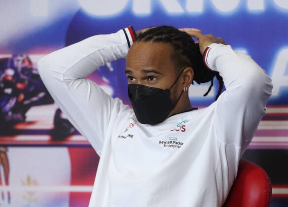 F1 Grand Prix of Mexico 44 Lewis Hamilton (GBR, Mercedes-AMG Petronas F1 Team), F1 Grand Prix of Mexico at Autodromo Hermanos Rodriguez on November 4, 2021 in Mexico City, Mexico. (Photo by Edgard Garrido REUTERS FIA Pool via HOCH ZWEI) Mexico City Mexico Poolfoto HOCH ZWEI Pool REUTERS ,EDITORIAL USE ONLY