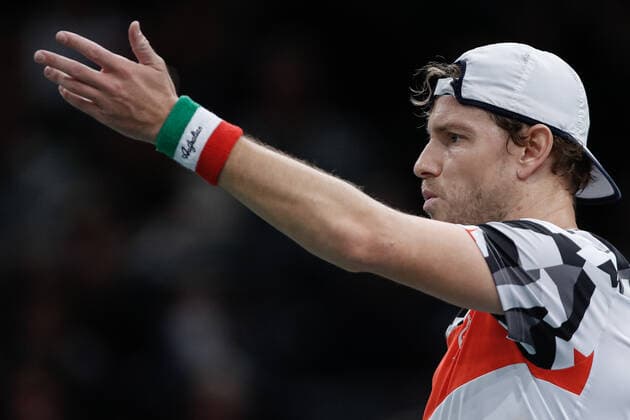 James DUCKWORTH (AUS) TENNIS : Rolex Paris Masters - Quart de finale - 05 11 2021 AurelienMorissard Panoramic 