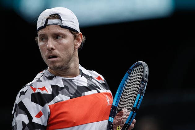 James DUCKWORTH (AUS) TENNIS : Rolex Paris Masters - Quart de finale - 05 11 2021 AurelienMorissard Panoramic 