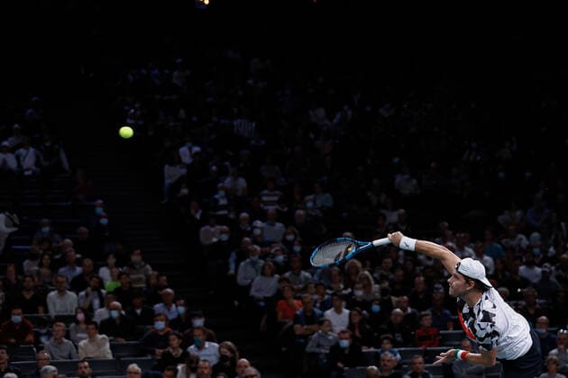 James DUCKWORTH (AUS) TENNIS : Rolex Paris Masters - Quart de finale - 05 11 2021 AurelienMorissard Panoramic 