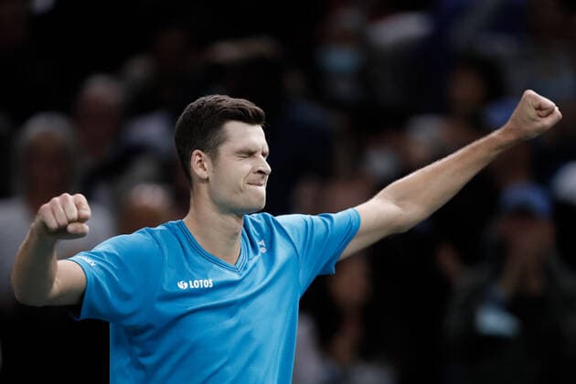 Hubert HURKACZ (POL) TENNIS : Rolex Paris Masters - Quart de finale - 05 11 2021 AurelienMorissard Panoramic 
