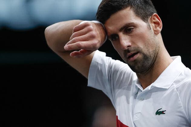 Novak DJOKOVIC (SRB) TENNIS : Rolex Paris Masters - Quart de finale - 05 11 2021 AurelienMorissard Panoramic 